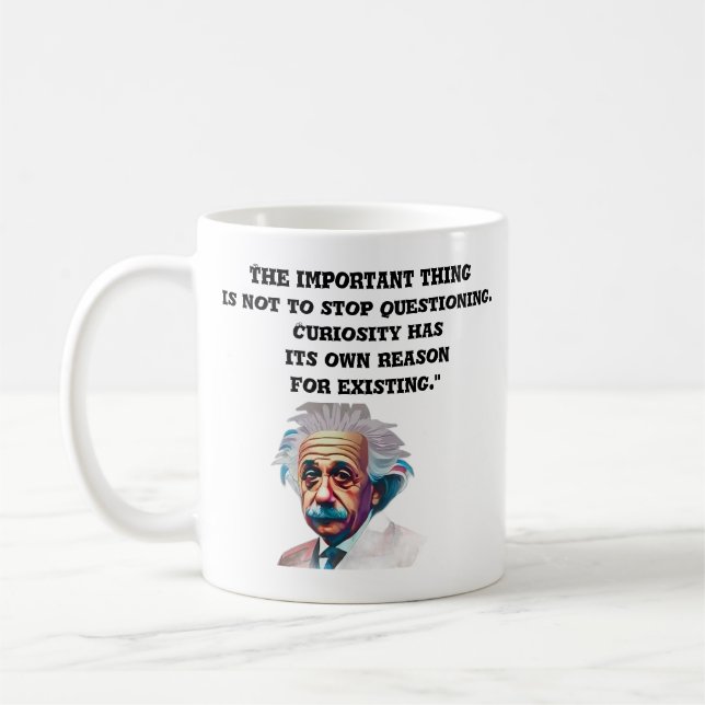 Caneca De Café A Curiosa Mata EinsteinCitaMug (Esquerda)