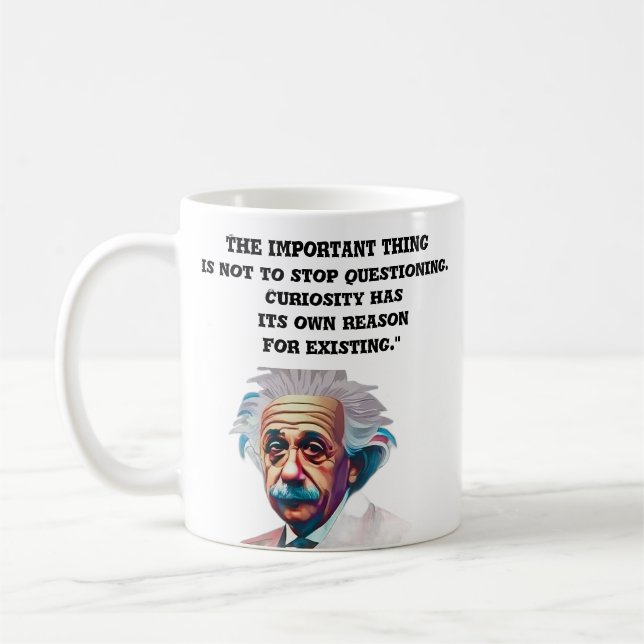 Caneca De Café A Curiosa Mata EinsteinCitaMug (Esquerda)