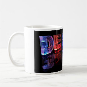 Caneca De Café A Denise conhecida em 3D ilumina-se (a fotografia)
