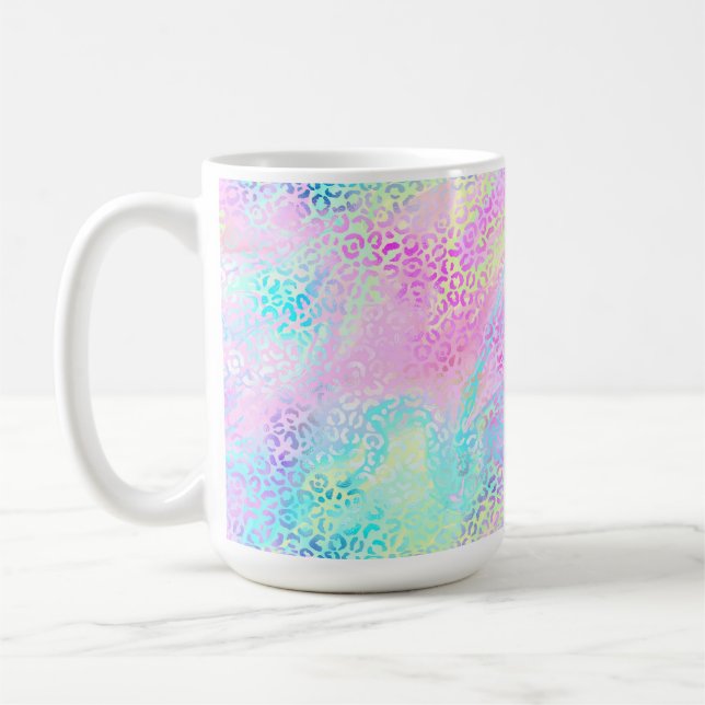 Caneca De Café A Design 10 da Série Leopardo Iridescente (Esquerda)