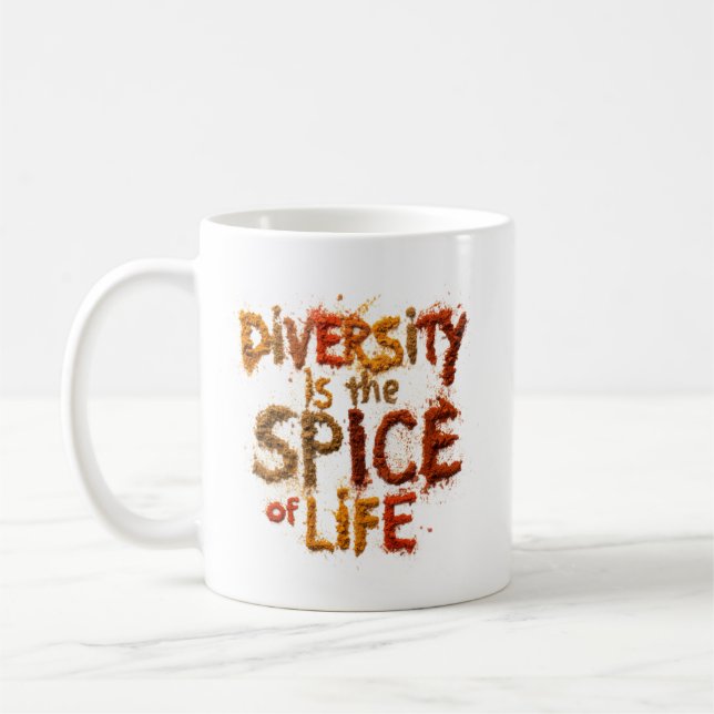 Caneca De Café A Diversidade é o Tempero da Vida - Espaço Seguro (Esquerda)