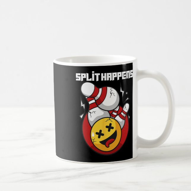 Caneca De Café A Divisão Acontece Com A Boliche Engraçada (Direita)