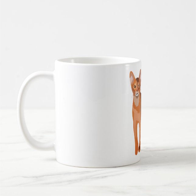 Caneca De Café A é para o Gato Abissino (Esquerda)