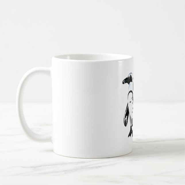 Caneca De Café A é para o Guardião de Pinguins Africano (Esquerda)