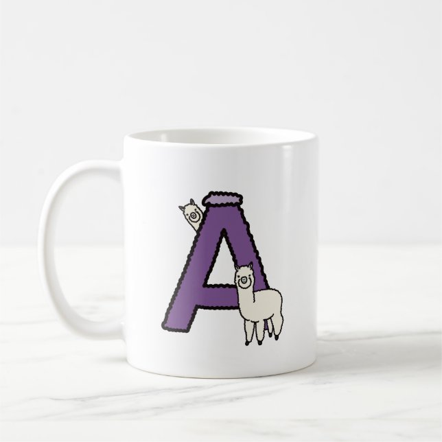 Caneca De Café A é para... personalizado (Esquerda)