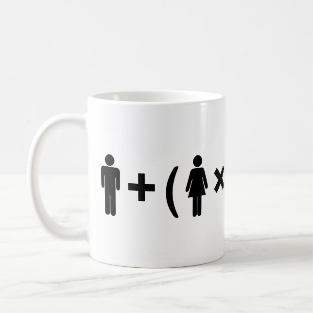 Caneca De Café A Equação do Amor para as Mulheres (Esquerda)