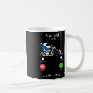 Caneca De Café A Escócia Está Chamando Fã de Férias na Escócia Di