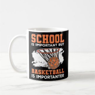 Caneca De Café A Escola É Importante Mas O Basquete É Importante