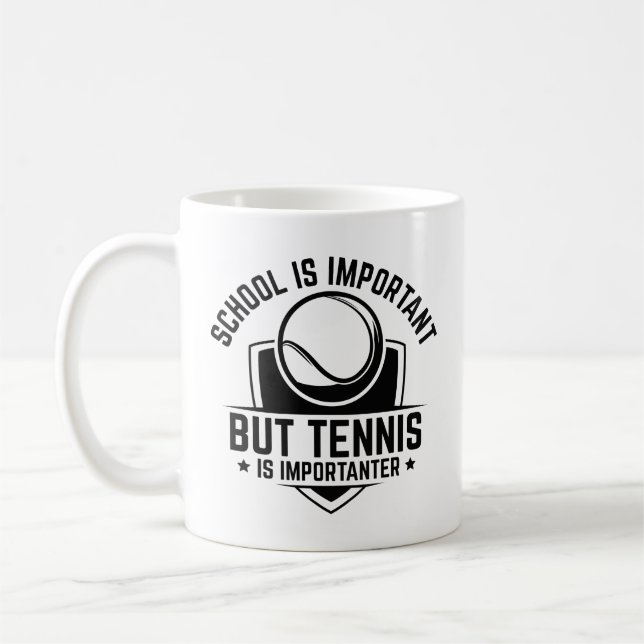 Caneca De Café A Escola É Importante, Mas Tênis É Importante (Esquerda)