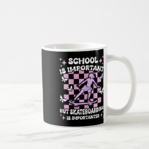 Caneca De Café A Escola É Importante Skate Importância Maior Skat