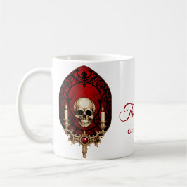 Caneca De Café A escura elegância do estilo gótico.