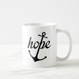 Caneca De Café A esperança ancora a alma (o 6:19 dos hebraicos)