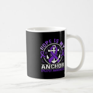 Caneca De Café A esperança é a minha âncora e consciência epilépt