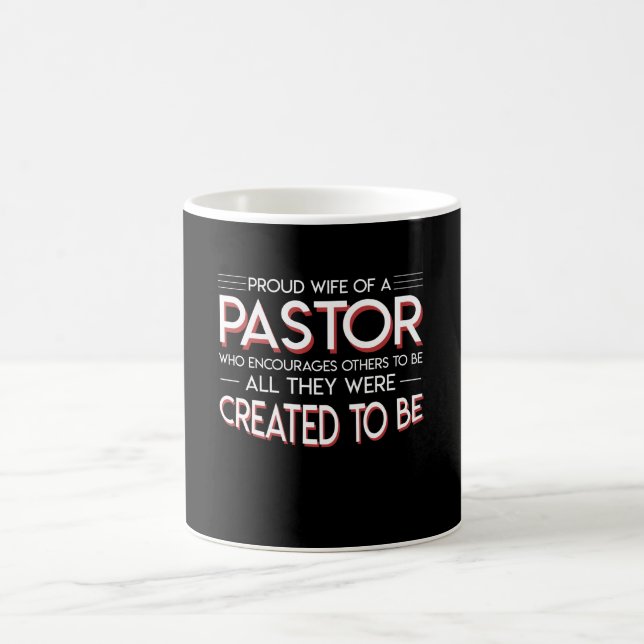 Caneca De Café A esposa do pastor incentiva outro criada para ser (Centro)