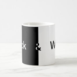 Caneca De Café A essência da Design "Preto e Branco"