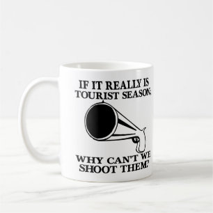 Caneca De Café A estação de turista branca dispara n