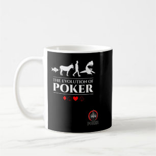 Caneca De Café A Evolução do Carrinho-Homem-Burro Peixe-Poker