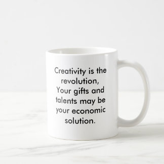 Caneca De Café A faculdade criadora é a revolução, seus presentes
