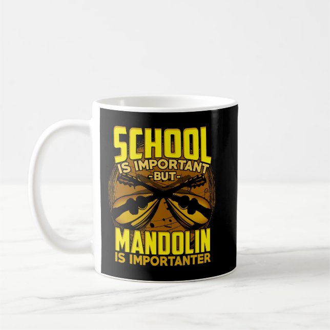 Caneca De Café A Faculdade De Mandolin Lover É Importante, Mas Ma (Esquerda)