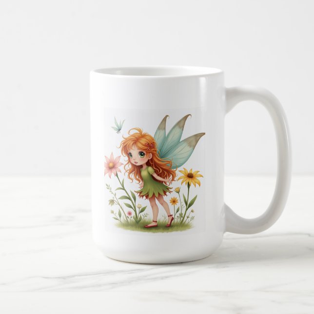 Caneca De Café A fada de flores Mugs (Direita)