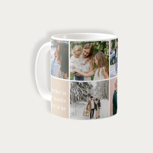 Caneca De Café A Família Cita Juntos Nossa Colagem De Fotos Favor