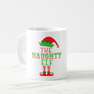 Caneca De Café A Família do Elfo Travesso de Pijama de Natal Comb