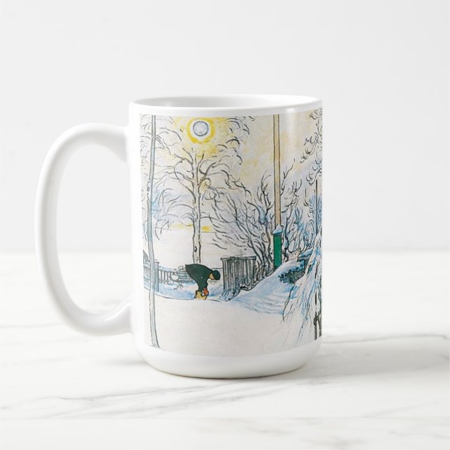 Caneca De Café A Farmhouse E Washington De Carl Larsson (Esquerda)