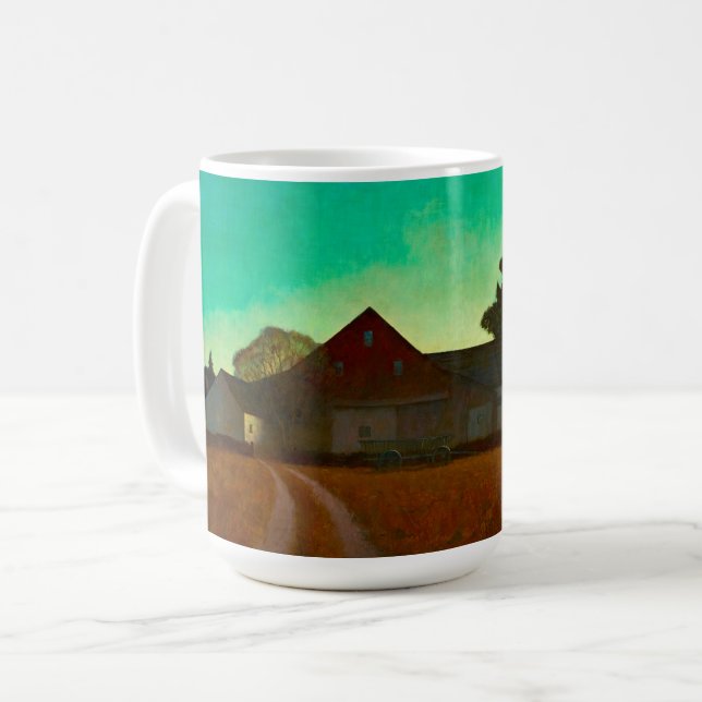 Caneca De Café A Fazenda superior de Newell Convers Wyeth (Frente Esquerda)