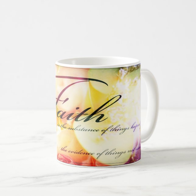 Caneca De Café A fé é (Frente Esquerda)