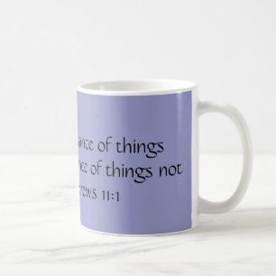 Caneca De Café A FÉ é a substância das coisas esperadas para