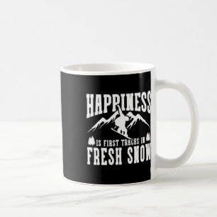 Caneca De Café A Felicidade de Snowboard É O Primeiro Caminho I