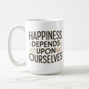 Caneca De Café A felicidade depende de nós mesmos