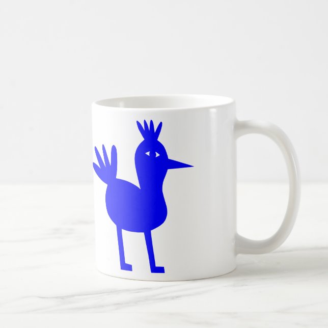 Caneca De Café A felicidade do Bluebird aprecia seu café (Direita)