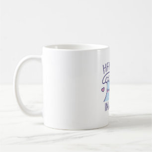 Caneca De Café A Felicidade Do Oceano Cinto Vem Nas Ondas