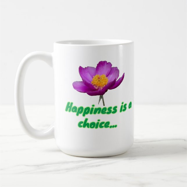 Caneca De Café A felicidade é  (Esquerda)