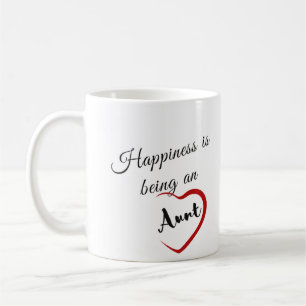 Caneca De Café A felicidade é ser uma tia