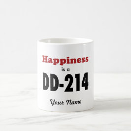 Caneca De Café A felicidade é um DD-214