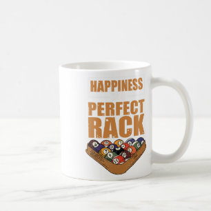 Caneca De Café A Felicidade É Um Jogo De Bilhar De Rack Perfeito