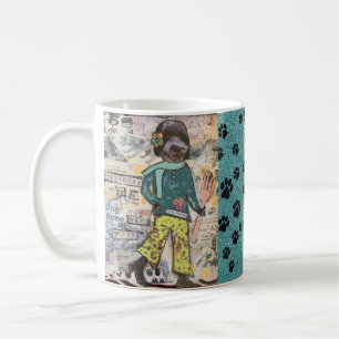 CANECA DE CAFÉ A FELICIDADE É UMA LACUNA DE BOMBA QUENTE