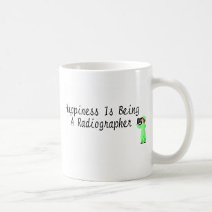 Caneca De Café A felicidade está sendo um técnico de radiologia