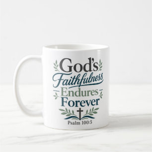 Caneca De Café A Fidelidade de Deus Dura Para Sempre Verdade Bíbl