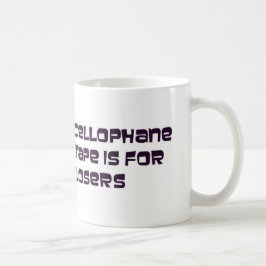 Caneca De Café A fita do celofane é para vencidos