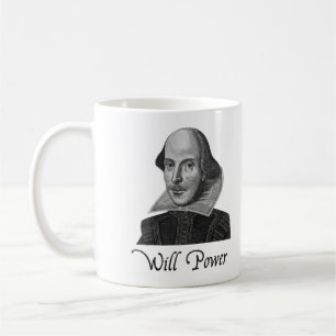 Caneca De Café A força de vontade de William Shakespeare