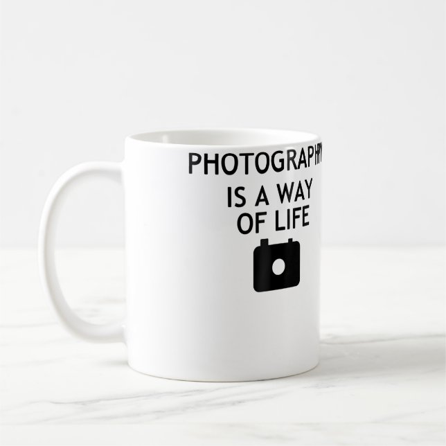 Caneca De Café A Fotografia É Um Modo De Vida (Esquerda)