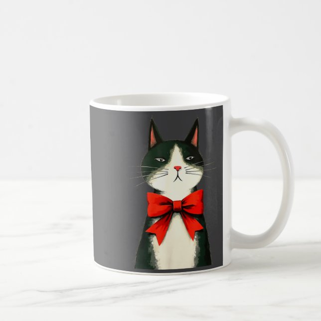 Caneca De Café A Frumpy Holiday Cat Fun Design  (Direita)