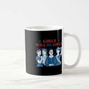 Caneca De Café A Garota Será Garotas Patriótica Feminista 4 De Ju