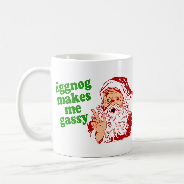 Caneca De Café A gemada faz o papai noel Fart (Esquerda)