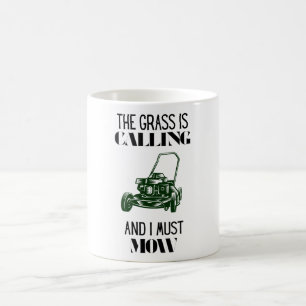 Caneca De Café A grama está chamando e eu tenho que ir