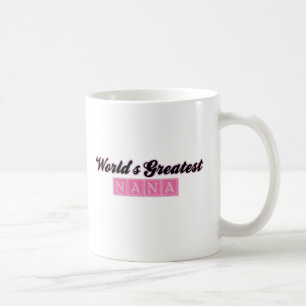 Caneca De Café A grande Nana do mundo (rosa)