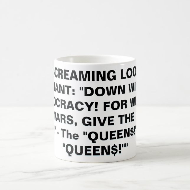 CANECA DE CAFÉ A GRITANTE LOOSER$ CHANT (Centro)